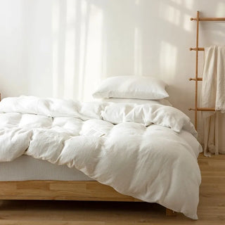 linen duvet cover classic white european bedding 500 thread count french linen set view