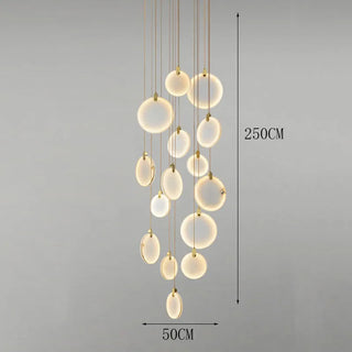Suspension LED acrylique – Luminaire suspendu moderne pour éclairage de salon