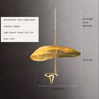 Copper Pendant Light – Modern Polished Copper Fixture with Energy Efficient LEDs