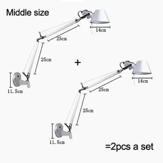 Black Wall Light – Adjustable Aluminum LED Reading Lamp with Directable Arm