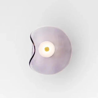 Glass Stone Wall Light | Modern Wall Lamp with Soft LED Lighting and Tempered Glass Fixture