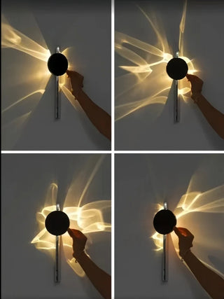 Stainless Steel Wall Light – Minimalist Bedroom Lamp with Built-In LED Module