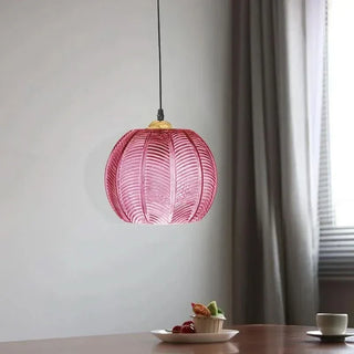 Botanical Pendant Lamp – Modern Glass Lamp With Green Leaf Pendant & Ambient Light