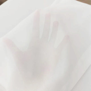 light white sheer curtain tulle panels voile fabric drapes angle view