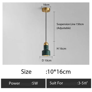 Copper Pendant Light – Minimalist Polished Copper Finish LED Bedroom Lighting