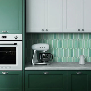 toscana tile panels green pvc self-adhesive waterproof wall panels 30x30cm side view