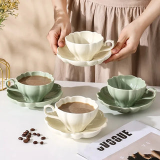creative ceramic mug handcrafted 200ml durable drinkware earthworks lifestyle view