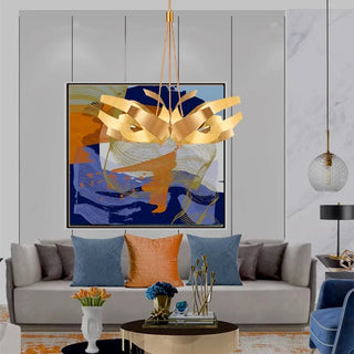 Modern Pendant Lamp – Designer Metal Acrylic Lamp with LED Light Fixture