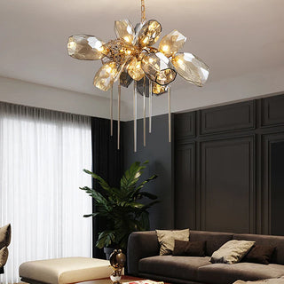 Modern Glass Pendant Light – Aluminum LED Pendant Lamp for Living Room Lighting