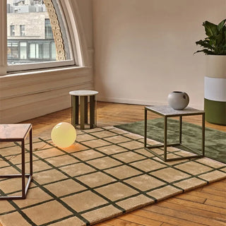 french tile patterned area rug classic tile pattern non slip carpet front view