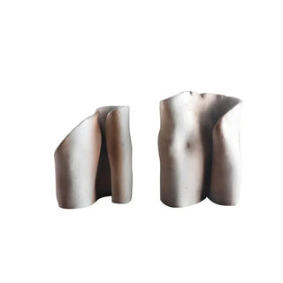 abstract resin sculpture unique crimp design handcrafted modern art decor detail