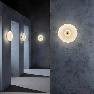 Glass Stone Wall Lamp – Sculptural Wall Light with Warm Amber Glow & E27 Bulb