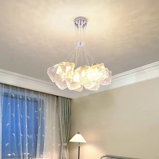Modern Glass Pendant Light – Elegant Dining Room Lighting with Remote Control