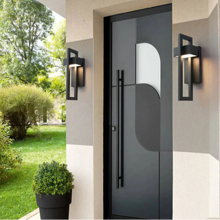 Outdoor Wall Light - Black Aluminum Frame | IP65 Waterproof Architectural Lighting