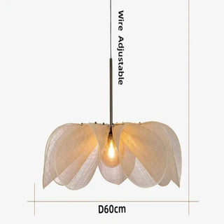 Modern Pendant Light – Rattan Pendant Lamp With Black Metal Frame, Adjustable Hanging Light