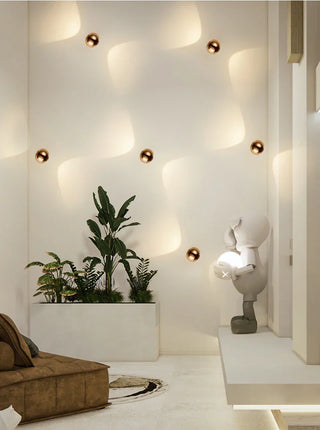 Aluminum Wall Light – Minimalist Adjustable Dual Beam Spherical Wall Sconce