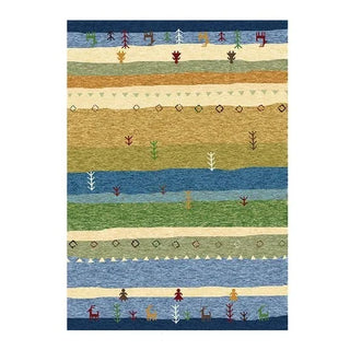 morocco senses handcrafted moroccan thin non slip carpet front view