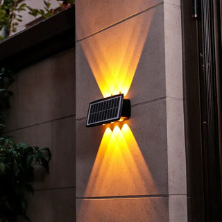 LED Solar Wall Light – Double Beam Patio Lamp | Energy Efficient Outdoor Lighting