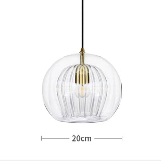 Nordic Glass Pendant Light – Modern Pendant Lighting with Iron Finish Lamp