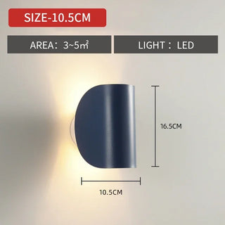 Rotating Aluminum Wall Light – Modern Adjustable Dimmable LED Wall Lamp