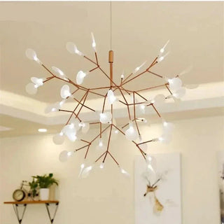 Nordic Pendant Light – 63-Light Firefly Pendant Lamp | Sculptural Branch Chandelier
