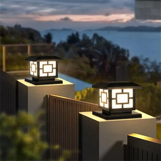 Solar Table Lamp – Modern Waterproof Outdoor Solar Lantern with Integrated LED