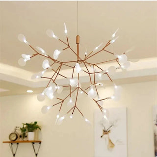 Nordic Pendant Light – 63-Light Firefly Pendant Lamp | Sculptural Branch Chandelier