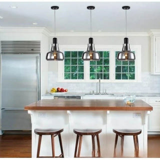 Modern Pendant Lamp – Glass & Metal LED Hanging Light | Nordic Style