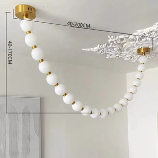 Modern LED Pendant Light – Alloy Silver Ceiling Lamp with Remote Control