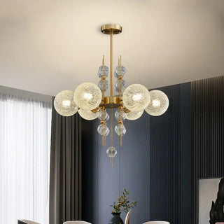 Polished Steel Pendant Light – Adjustable LED Gold Glass Pendant For Kitchen