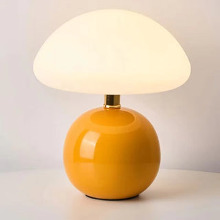 Ceramic Table Lamp – Modern LED Bedroom Lighting With Soft Ambient Light