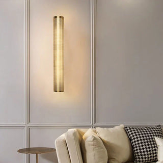 Gold Mesh Wall Light – Elegant Bedroom Wall Sconce with Warm Ambient Lighting