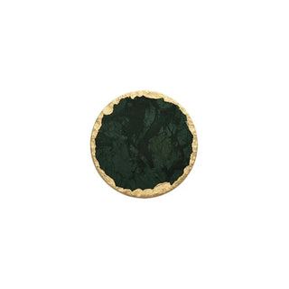 gold edge marble tray earthworks handcrafted eco-friendly stone tray luxury finish front view