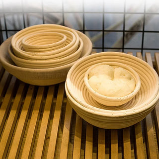 Handwoven rattan bread basket