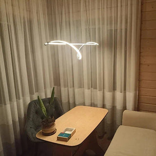 Contemporary Chandelier – Modern Pendant Light With App Controlled Dimmable Lighting