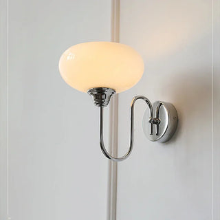 Glass Wall Light – Textured Glass Sconce with Gold or Chrome Finish