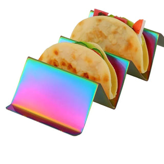 mexico taco holder stainless steel taco rack eco friendly kitchen accessory lifestyle view
