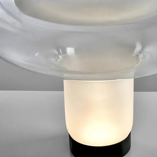 Art Deco Glass Lamp – Elegant LED Table Lamp with Chrome Finish & Touch Switch