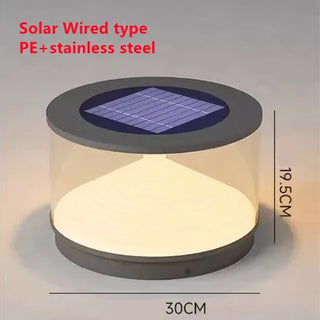 Solar Garden Lamp – Stainless Steel LED Outdoor Solar Light with Long Lasting Battery