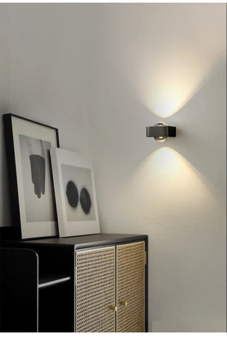 Modern Wall Light | Stainless Steel LED Wall Lamp - Black & Gold Sconce