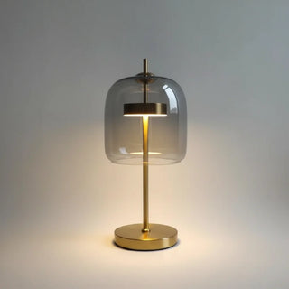 Glass Globe Lamp – Modern Bedside Table Lamp With LED Warm White Light