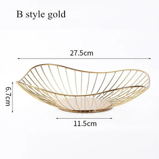 Modern iron fruit basket