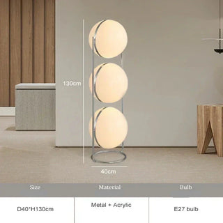 Modern Iron Floor Lamp – Energy Efficient LED Lighting With Push Button Switch