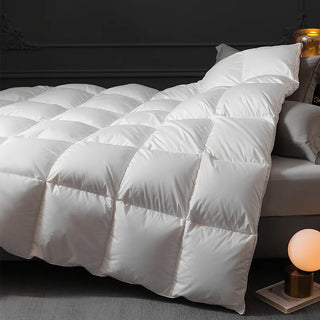 goose down duvet luxury quilted cotton hypoallergenic warm winter bedding set view