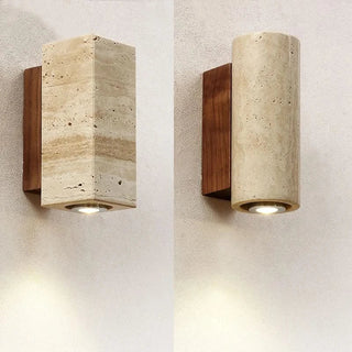 Marble Wall Sconce – Modern Aluminum Wall Light | Soft Bedroom Lighting