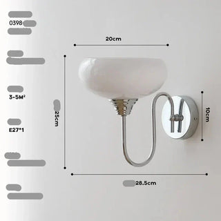 Glass Wall Light – Textured Glass Sconce with Gold or Chrome Finish