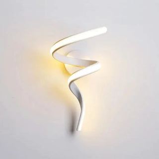 Swirl Wall Light – Designer Aluminium Sconce with Diffuse Acrylic Lamp