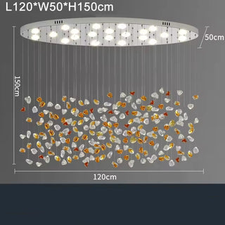 Modern Crystal Chandelier – Elegant LED Lighting for Living Room & Dining