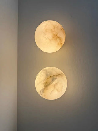 Marble Wall Light – Copper Wall Sconce with Unique Veining & Warm Light