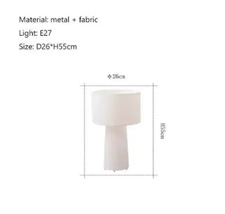 Nordic Fabric Floor Lamp – Scandinavian LED Reading Lamp with Chrome Base